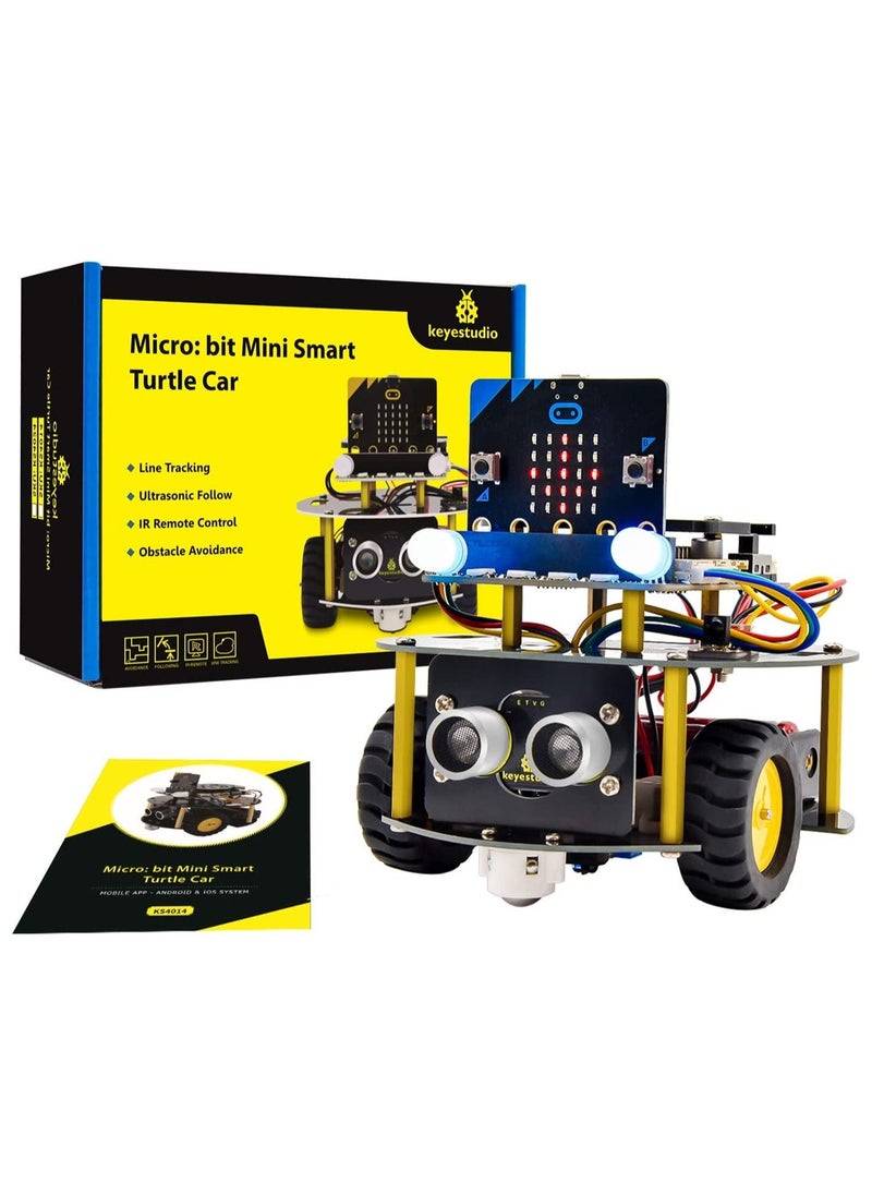 Keyestudio - Microbit Robot Starter Kit for BBC Micro bit V2 V1.5 (Without Micro:bit Board), Smart Robot Car Kit for Teens, STEM Education Programming Kit - Image 1