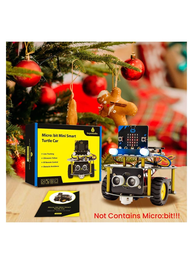 Keyestudio - Microbit Robot Starter Kit for BBC Micro bit V2 V1.5 (Without Micro:bit Board), Smart Robot Car Kit for Teens, STEM Education Programming Kit - Image 1