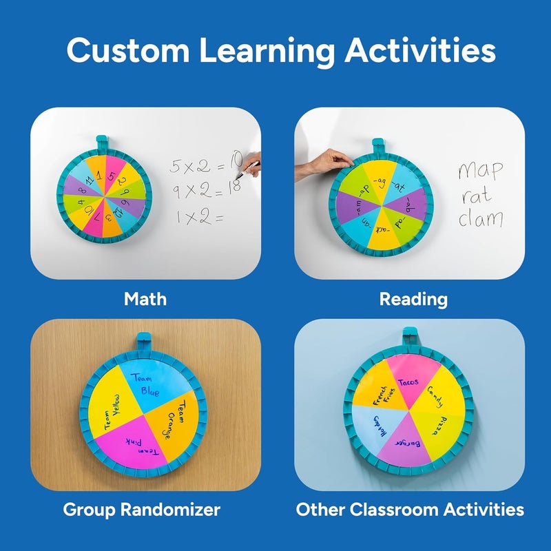 Educational Insights Jumbo Magnetic Spin Wheel - Interactive Classroom Spinner with Activity Cards - Image 2