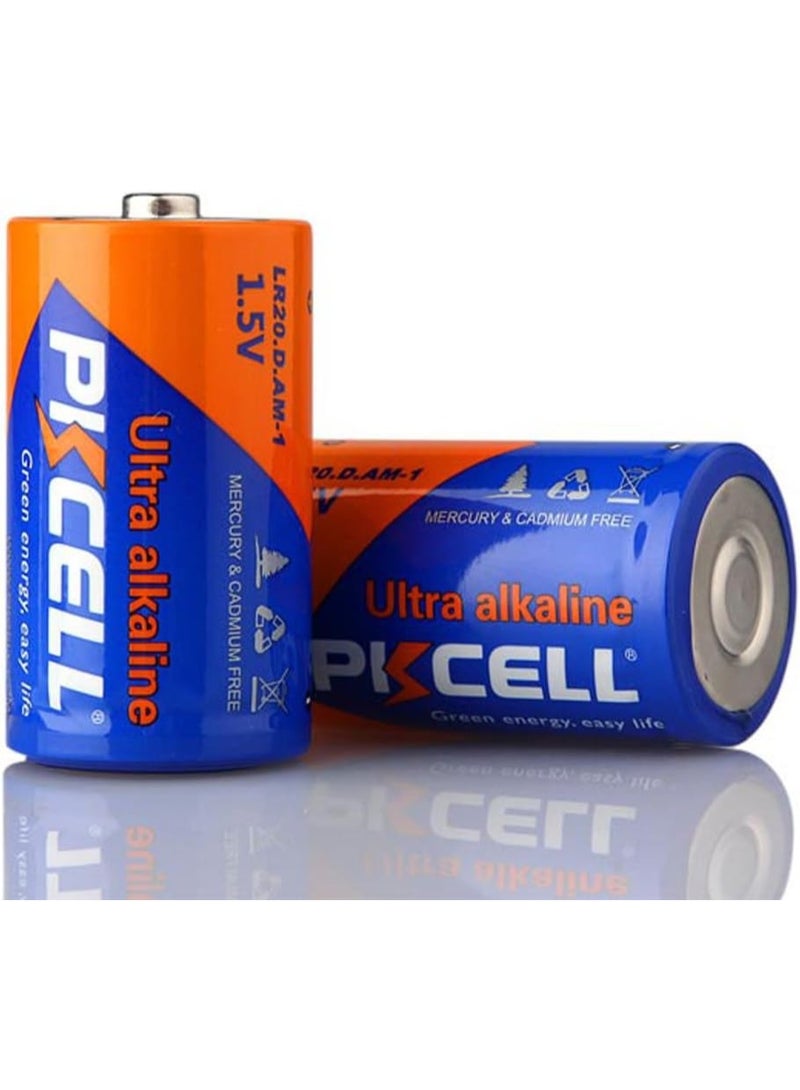 بي كي سيل Ultra Alkaline D Batteries 1.5V, Pack of 8, Long Lasting Heavy Duty Power, Leak Resistant, Mercury & Cadmium Free, Ideal for Flashlights, Radios, Toys, Clocks & Household Devices - Image 2