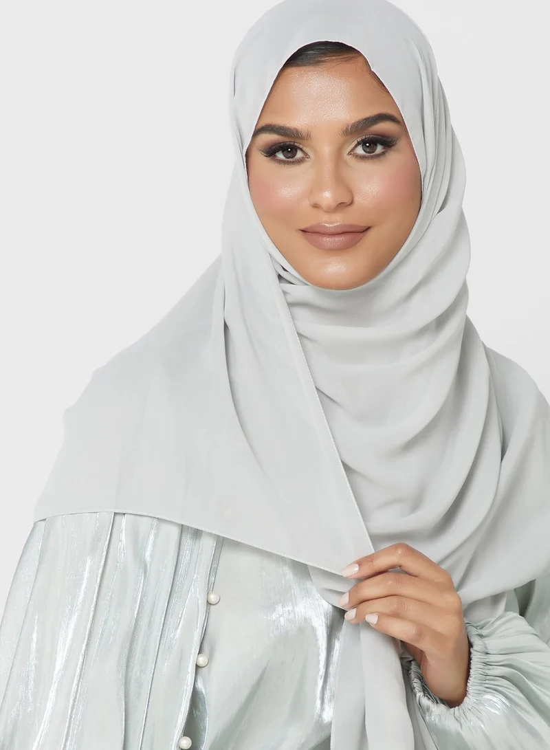 hayas closet Embellished Puff Sleeve Abaya