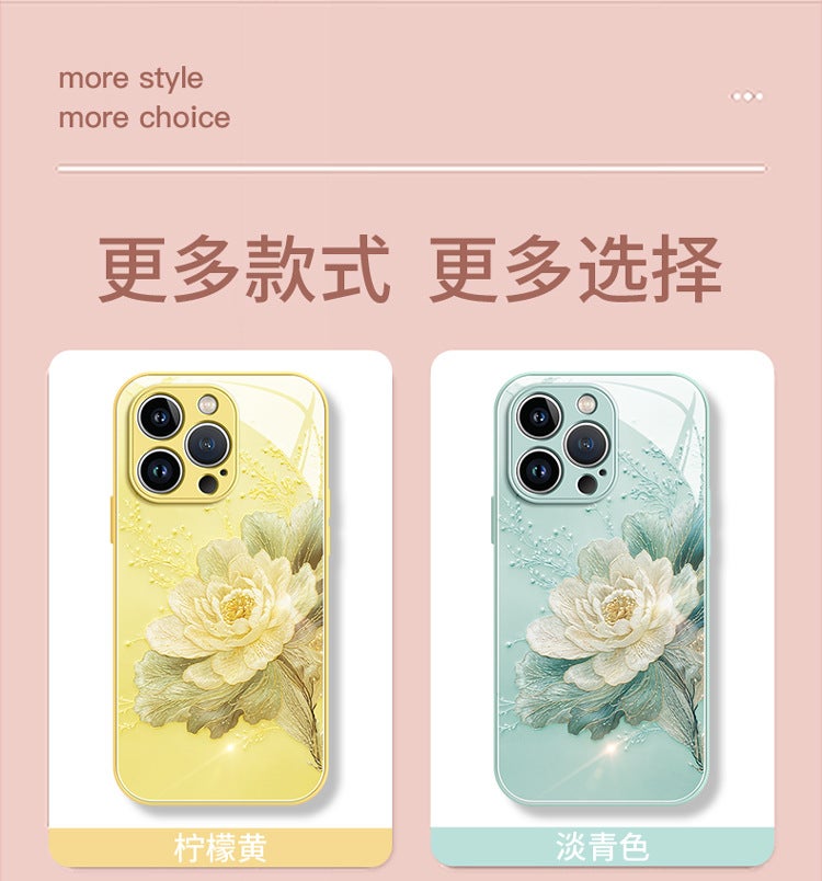 For Apple 15 mobile phone case 13 new iphone15promax glass 12 high-end feeling 11 women 14pro set x - Image 4