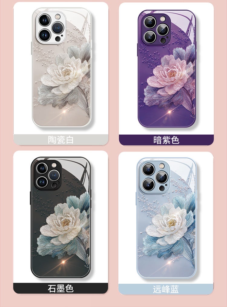 For Apple 15 mobile phone case 13 new iphone15promax glass 12 high-end feeling 11 women 14pro set x - Image 5