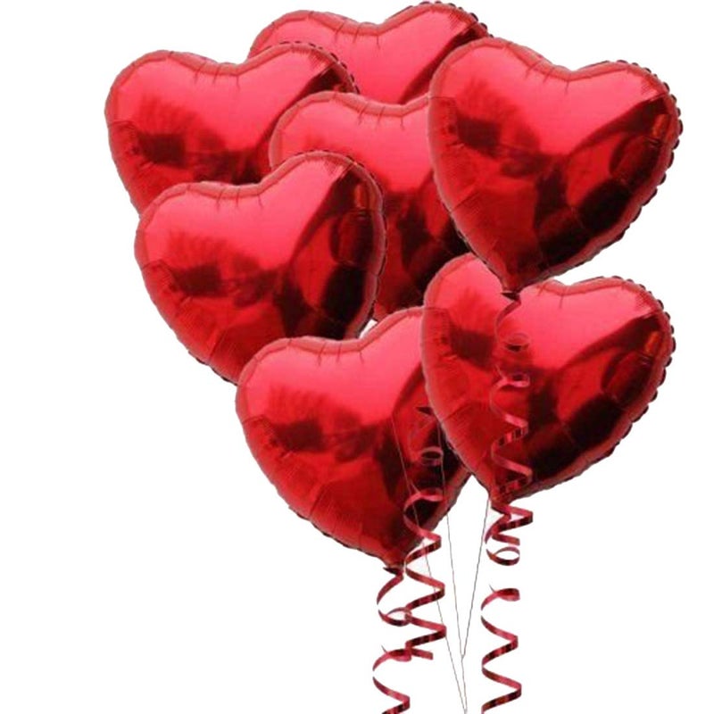 SOI Red Heart Shaped Balloons(18 Inch) For Festival Decorations Birthday/Baby Shower/Bride To Be/Bachelorette Party/Anniversary/Wedding/Engagement/Valentines Day Decoration Items - Image 5