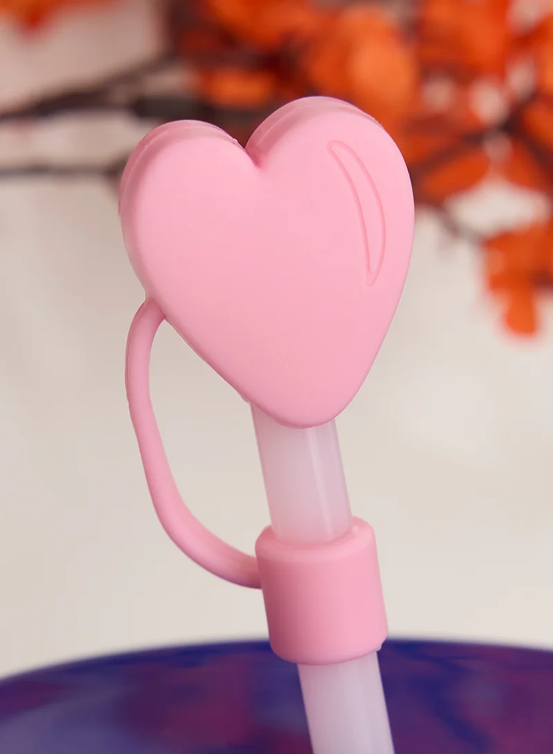 COCONUT LANE Heart Straw Cover