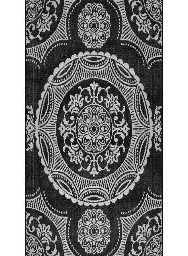 LuuL Home Locket Outdoor Mat 5x7 Washable Outer Mat for Indoor Patio Porch Waterproof Easy Cleaning Anti-Shed Mats Black 5x7 - Image 2