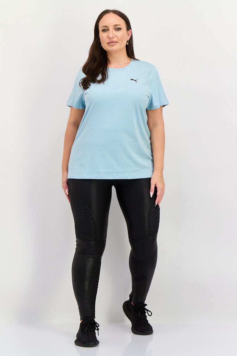 PUMA Women Sportswear Fit Short Sleeves Training Top, Turquoise - Image 3