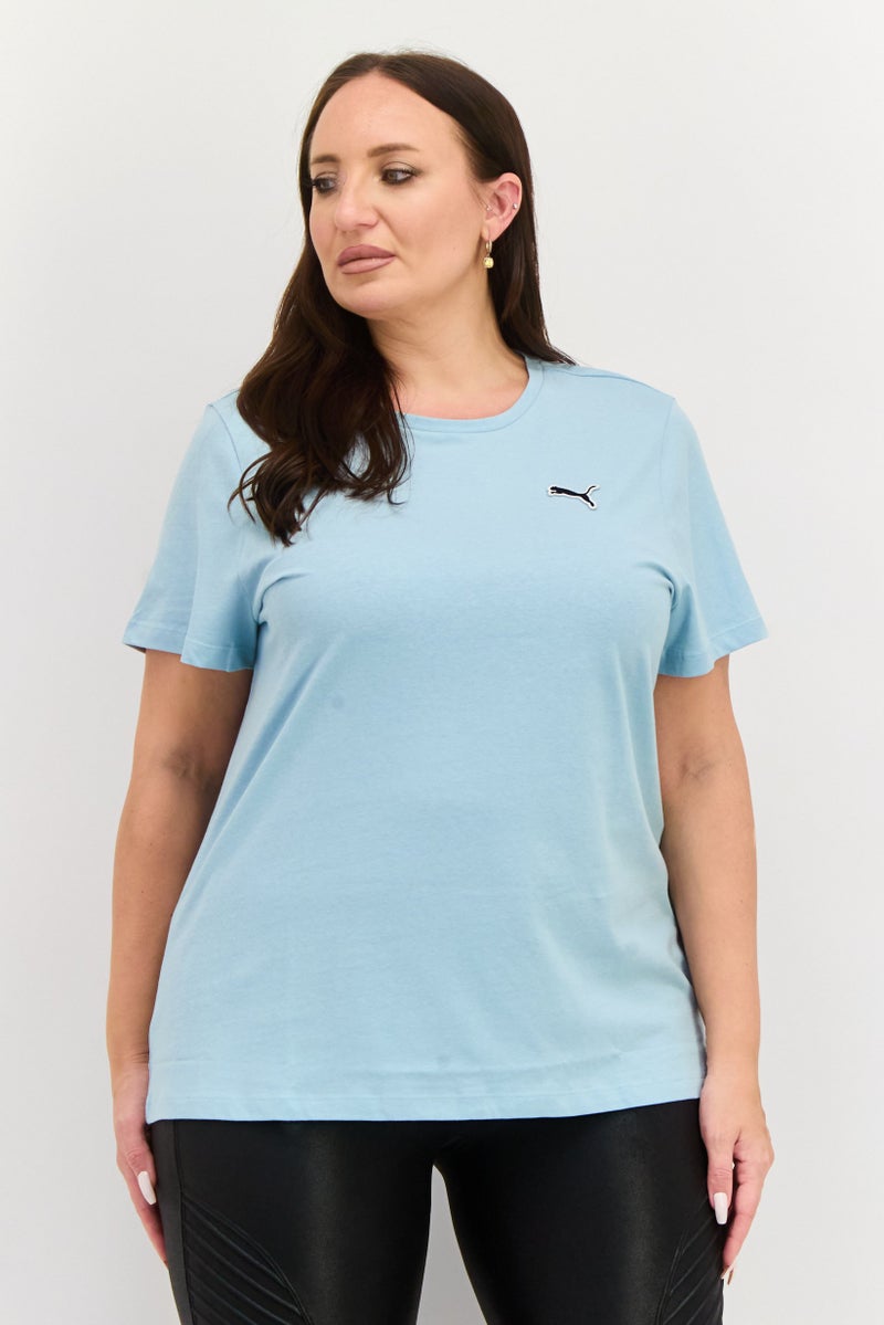 PUMA Women Sportswear Fit Short Sleeves Training Top, Turquoise - Image 1