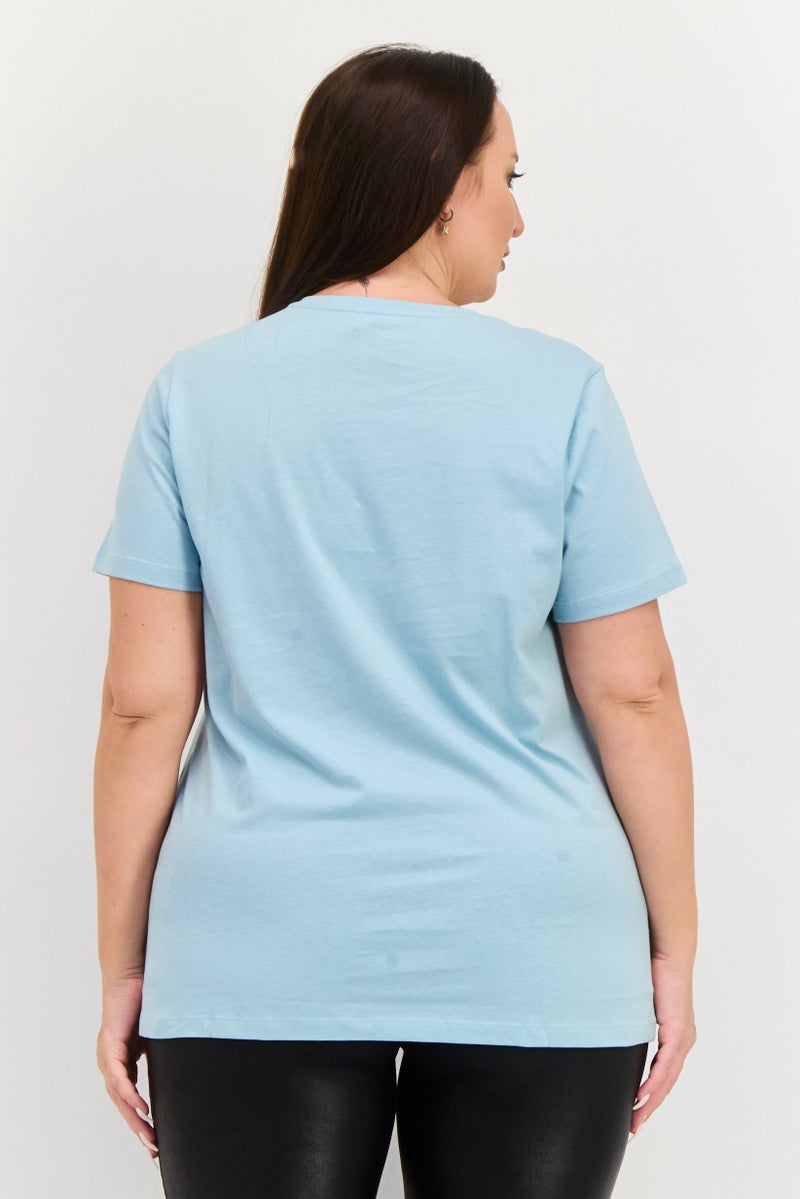 PUMA Women Sportswear Fit Short Sleeves Training Top, Turquoise - Image 2