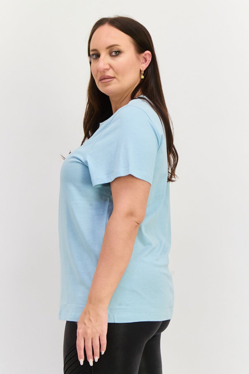 PUMA Women Sportswear Fit Short Sleeves Training Top, Turquoise - Image 4