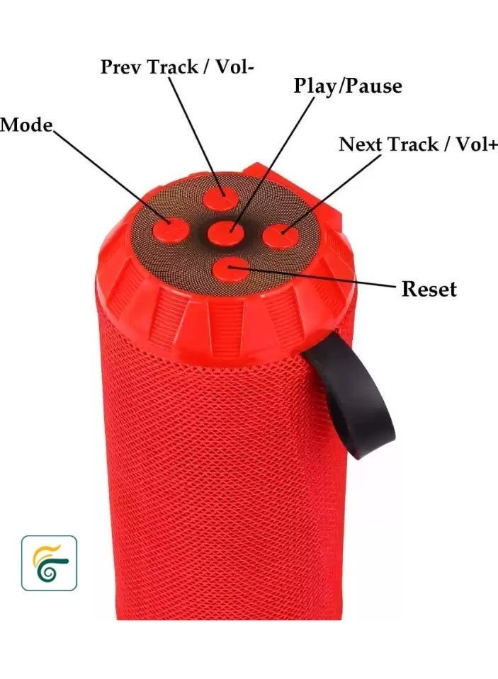 GT-122 portable wireless speaker features a USB port, Micro SD card slot, FM radio, and excellent sound.