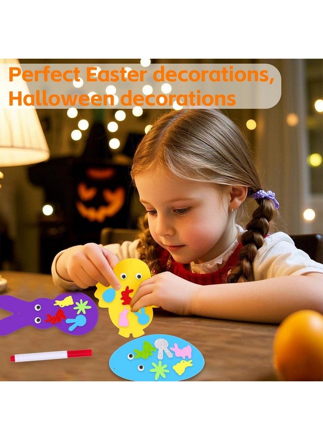 baotongle 302pcs Easter Foam Stickers Set Egg Bunny Chick Decorations for Kids Crafts Party Favors Supplies Easter Craft Kits - Image 4