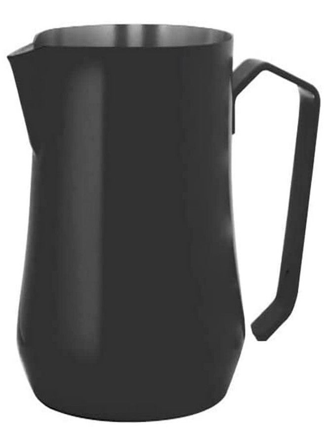 Motta Metallurgica Motta 17 oz Stainless Steel Tulip Milk Frothing Pitcher, Black - Image 1