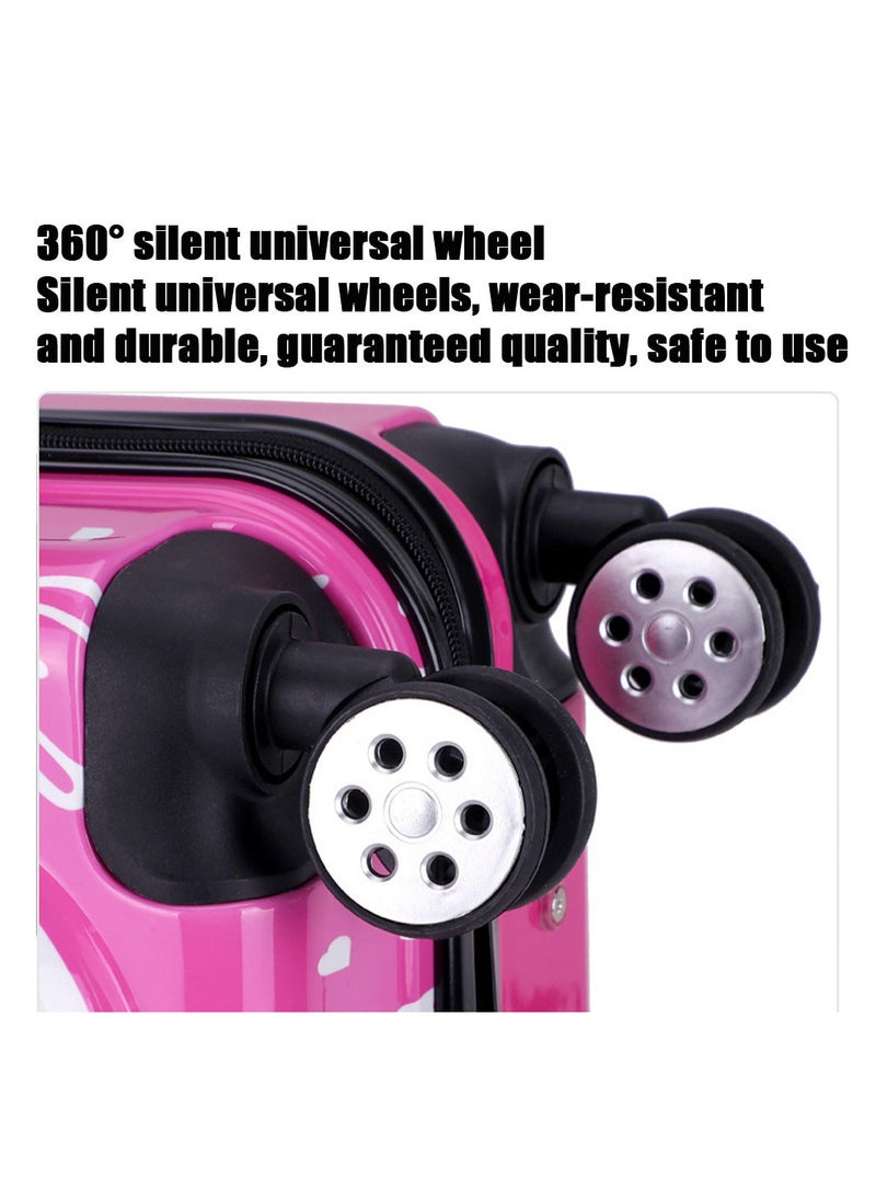 MissTiara - Kids Roller Duffle Bag Travel Quiet Spinner Wheel Luggage 18 Inch Travel and School Roller Case - Image 1