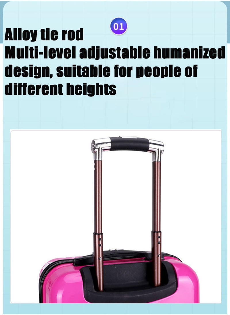 MissTiara - Kids Roller Duffle Bag Travel Quiet Spinner Wheel Luggage 18 Inch Travel and School Roller Case - Image 1