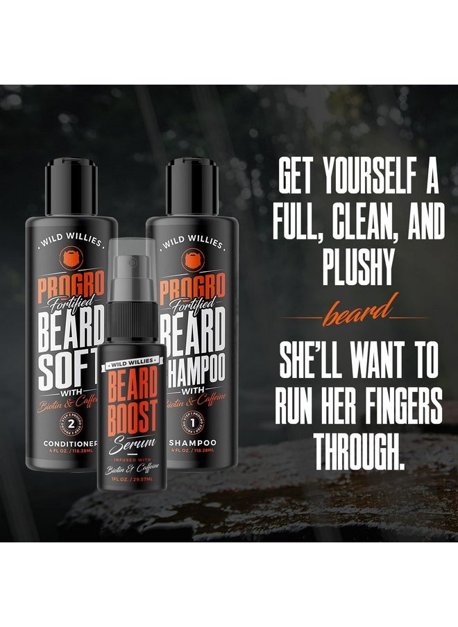 Wild Willies - Moisturizing Beard Shampoo & Conditioner Kit Progrofortified With Biotin & Caffeine For Facial Hair Growth Hydration & Softenerstrengthens Follicles For Healthy Looking Beard 4O - Image 1
