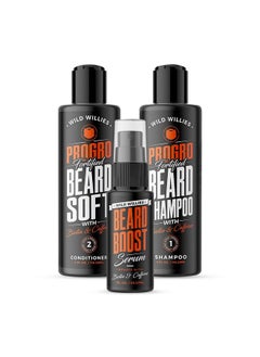 Moisturizing Beard Shampoo & Conditioner Kit Progrofortified With Biotin & Caffeine For Facial Hair Growth Hydration & Softenerstrengthens Follicles For Healthy Looking Beard 4O