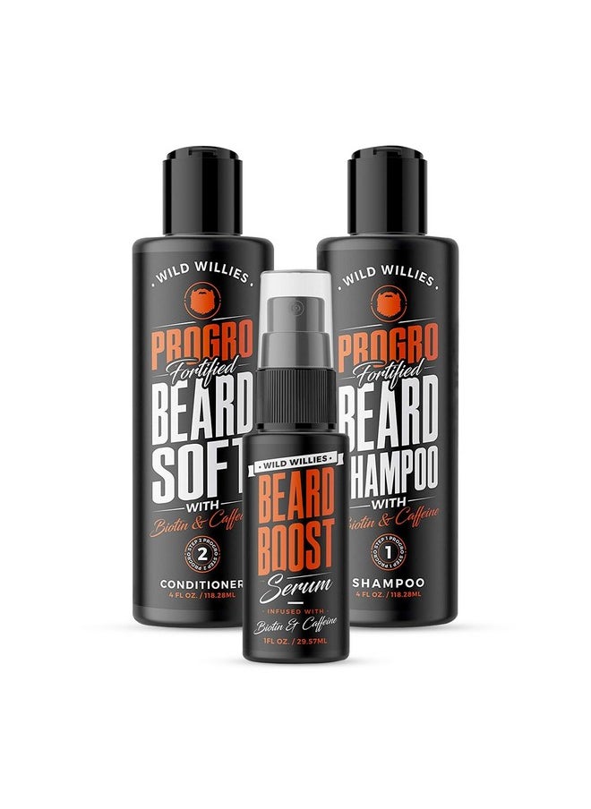 Wild Willies - Moisturizing Beard Shampoo & Conditioner Kit Progrofortified With Biotin & Caffeine For Facial Hair Growth Hydration & Softenerstrengthens Follicles For Healthy Looking Beard 4O - Image 1