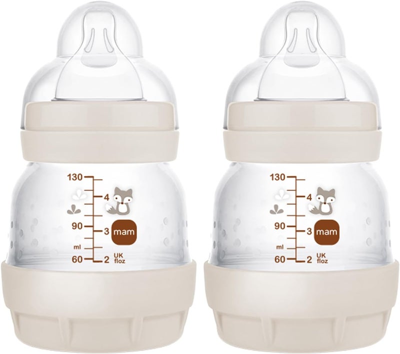 MAM Easy Start Anti-Colic Baby Bottle, Slow Flow, Breastfeeding-Like Silicone Bottle - Image 1