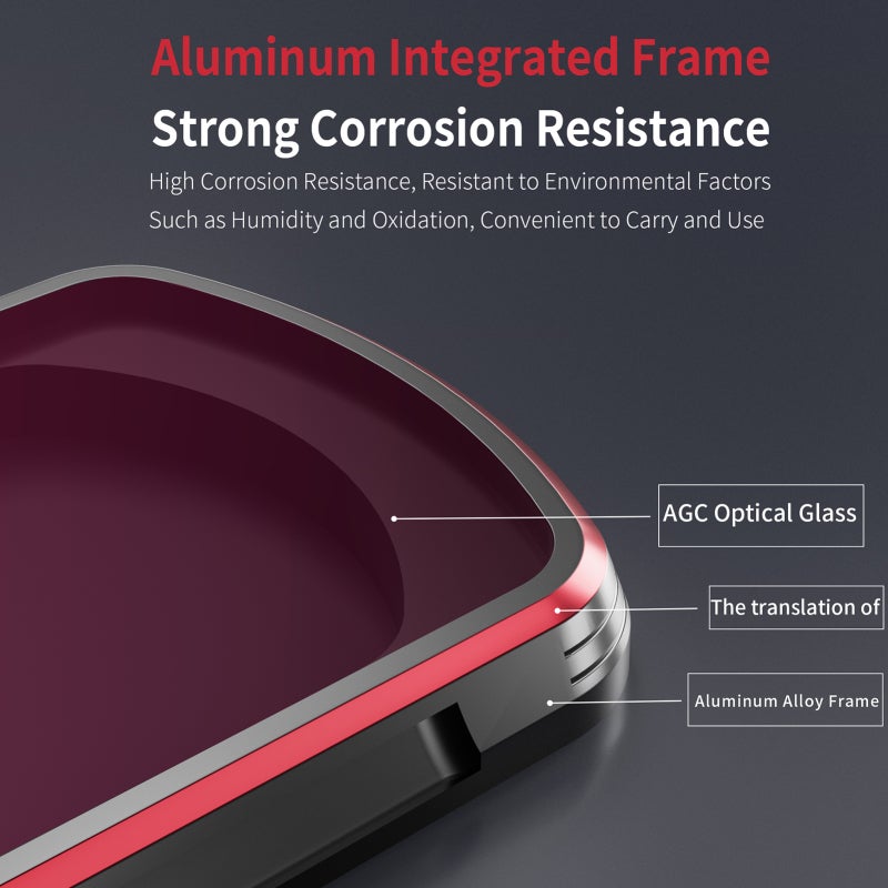 STARTRC 4-Pack Set Lens Filter Kit ND16/ND64/256/32 Aluminum Frame AGC Optical Glass Waterproof Scratch-resistant Anti-reflective with Multi Layer Coatings Compatible with DJI Pocket 3 - Image 3