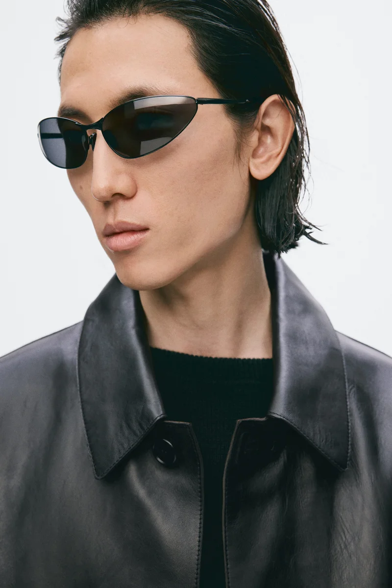 H&M  Long leather coat for Men | Best Price UAE