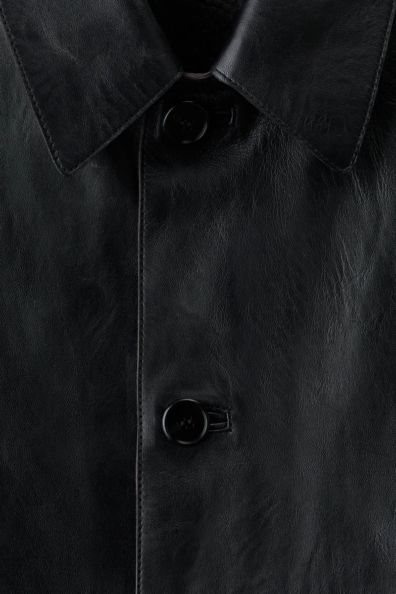 H&M  Long leather coat for Men | Best Price UAE