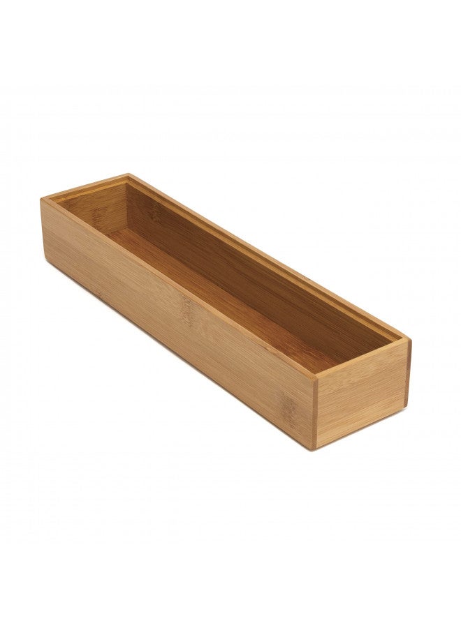 Lipper International 8182S Bamboo Wood Stacking Drawer Organizer Box, 3" x 12" - Image 1