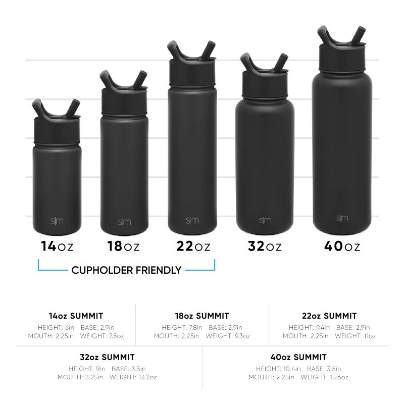 Simple Modern Kids Water Bottle with Straw Lid Vacuum Insulated Stainless Steel Metal Thermos Bottles | Reusable Leak Proof BPA-Free Flask for School | Summit Collection | 18oz, Raspberry Vibes - Image 4