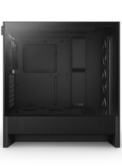 NZXT H5 Flow RGB Black Mid-Tower ATX Case, High Airflow Mesh Design, Tempered Glass, 2x 120mm RGB Fans, Up to 360mm Radiator Support, USB 3.2 Type-C & Type-A Ports, Cable Management System, Tool-less Panels, 2.5” & 3.5” Drive Bays, Black | CC-H52FB-R1  - Image 2