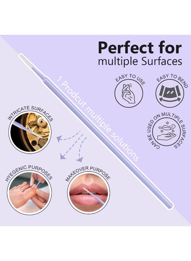 MAYCREATE® 100-Count Fine Tip Cotton Swabs for Makeup Removal Eyeliner Mascara Precision Removal Excess cosmetics Cotton Swabs Makeup Tools for Eyeliner Fixing & Sharpening & Lip Liner Correction - Image 3