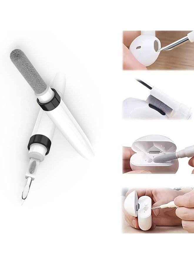 ​4 In 1 Cleaning Kit for Earphone Case, Cleaning Tools for iPhone and Keyboard, Soft Brush Cleaning Pen for Bluetooth Earphone Case, for Huawei, for Samsung, for MI (Black) - Image 2