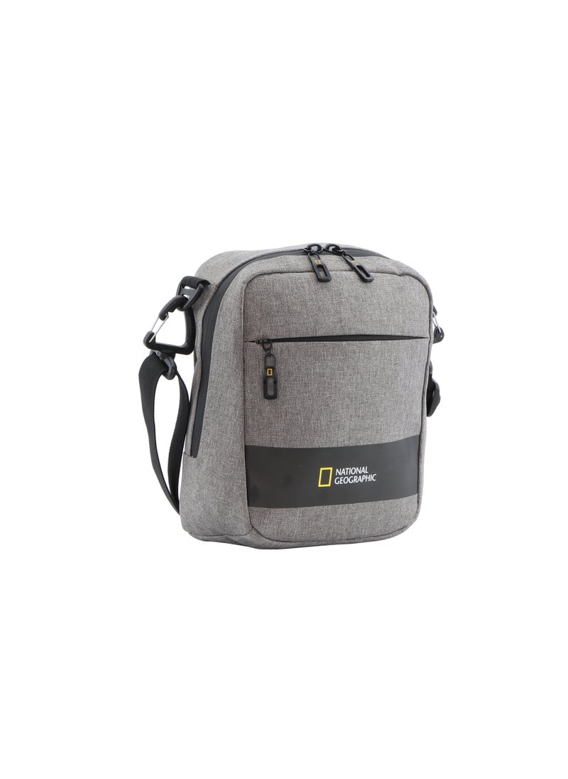 NATIONAL GEOGRAPHIC National Geographic Shadow RPET Utility Bag Grey, Durable Water Resistant RFID Pocket, Multi Pocket Casual Shoulder Bag/Crossbody Bag For Office Work School University Travel  - Image 5
