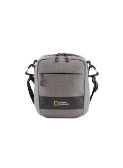 NATIONAL GEOGRAPHIC National Geographic Shadow RPET Utility Bag Grey, Durable Water Resistant RFID Pocket, Multi Pocket Casual Shoulder Bag/Crossbody Bag For Office Work School University Travel  - Image 1