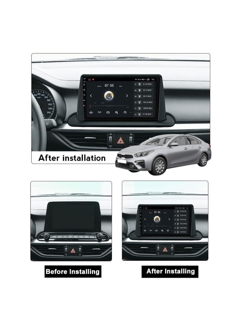 شيزا ستار ستيريو سيارة أندرويد لكيا سيراتو 4 فورتي K3 2018 2019 2020 2021 2 جيجابايت رام 32 جيجابايت روم ميرور لينك واي فاي BT، راديو GPS، 9 بوصة يدعم Apple Carplay، شاشة تعمل باللمس IPS مع كاميرا احتياطية AHD - Image 2