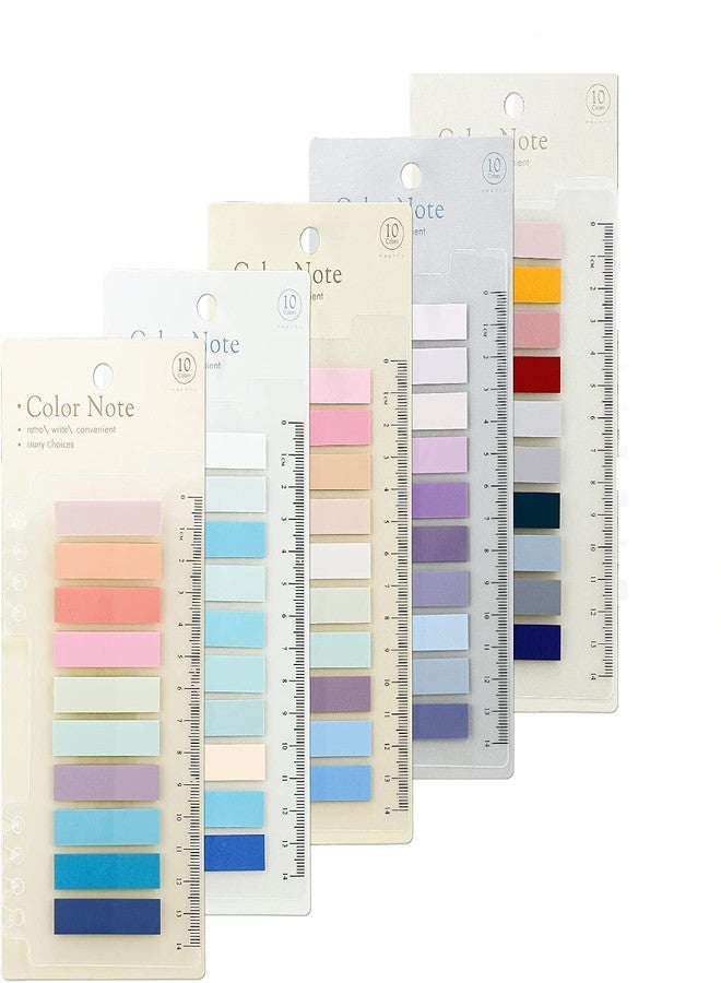 CLOSAL® Sticky Tabs Index Tabs Book Tabs Transparent Sticky Notes Writable and Multifunctional Tabs with Ruler Reminder Tabs for Page Markers or Book Reading Notes (Sticky Notes 5 Packs | 800 Pcs) - Image 1