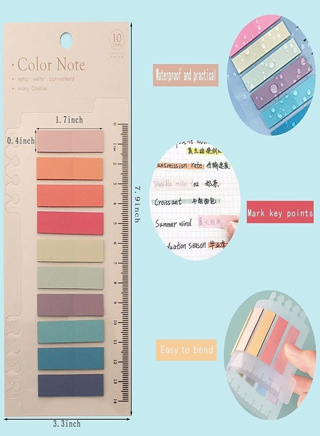 CLOSAL® Sticky Tabs Index Tabs Book Tabs Transparent Sticky Notes Writable and Multifunctional Tabs with Ruler Reminder Tabs for Page Markers or Book Reading Notes (Sticky Notes 5 Packs | 800 Pcs) - Image 4