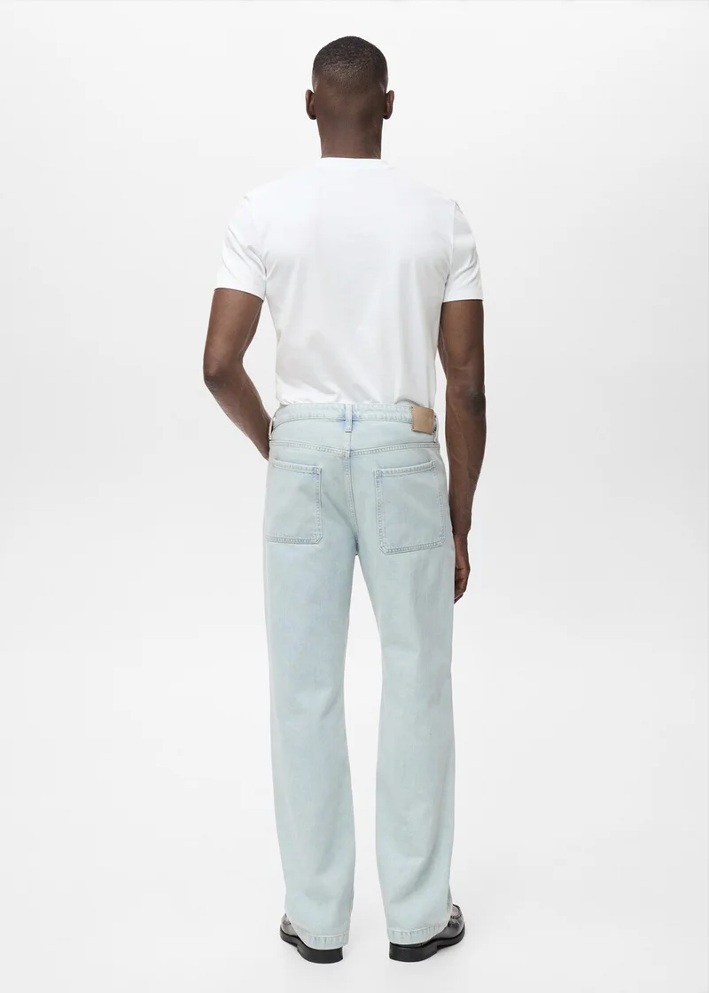 Mango Man Stretch cotton T-shirt