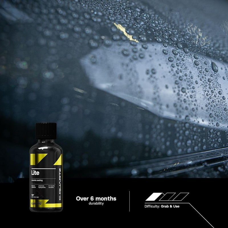 CARPRO CQUARTZ Lite - Sio2 (ceramic), Tio2 (titanium) Hybrid Car Ceramic Coating or Topcoat, Apply to Any Surface, Wipe On and Wipe Off - 100mL - Image 4