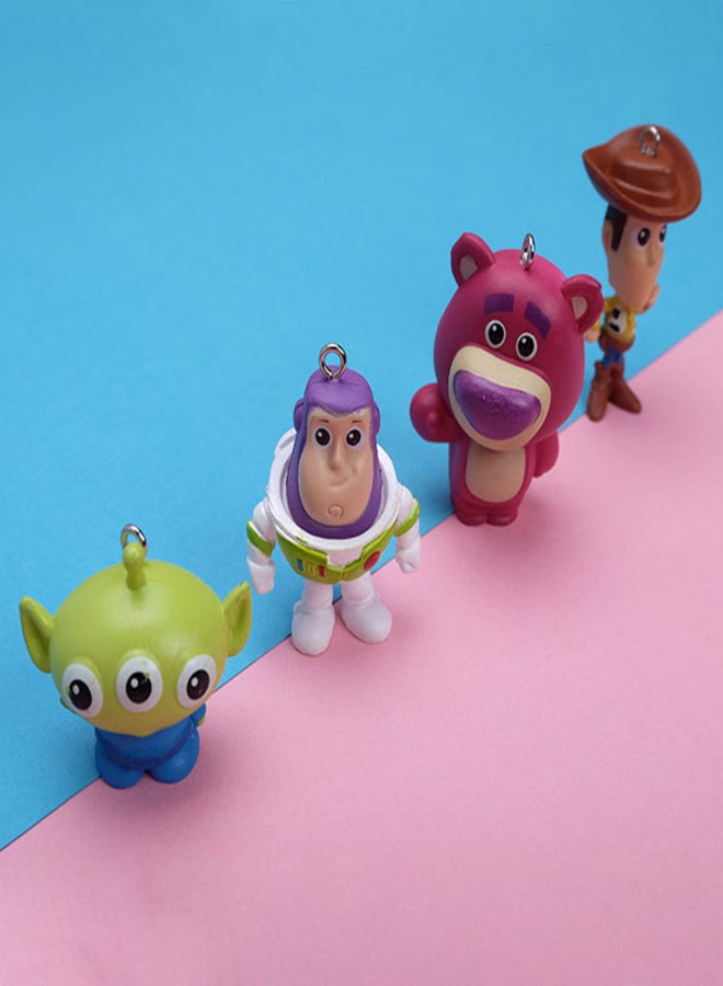 Miniature Cartoon Characters Plaything Multicolor Flat Leather Cord Key Chain Western Cartoon Figure Decoration Pendant - Image 5