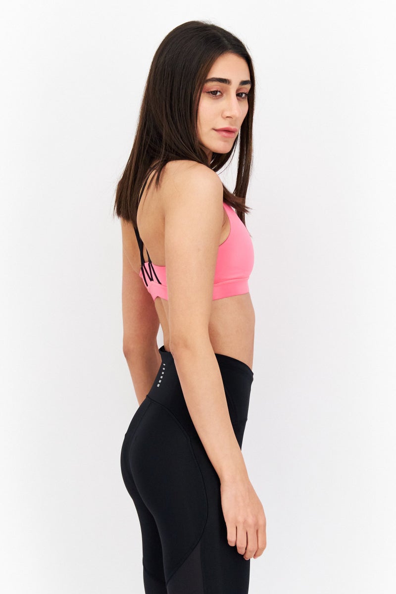 PUMA Women Low Impact Elite Strappy Sports Bra, Pink - Image 3