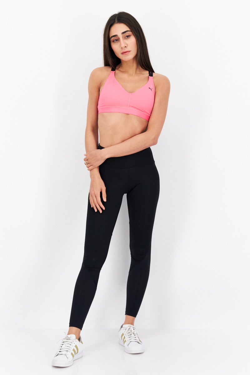 PUMA Women Low Impact Elite Strappy Sports Bra, Pink - Image 4