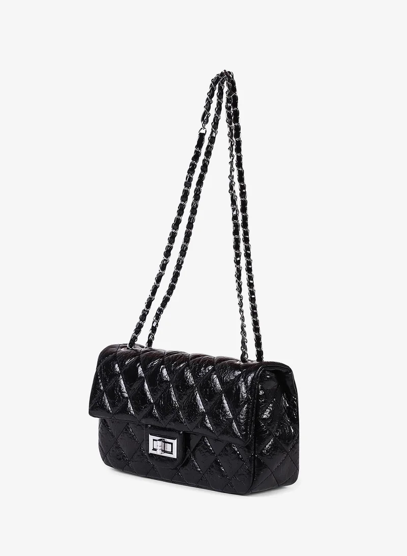 Haute Sauce  Quilted Flap Shoulder Bag for Women | Best Price UAE