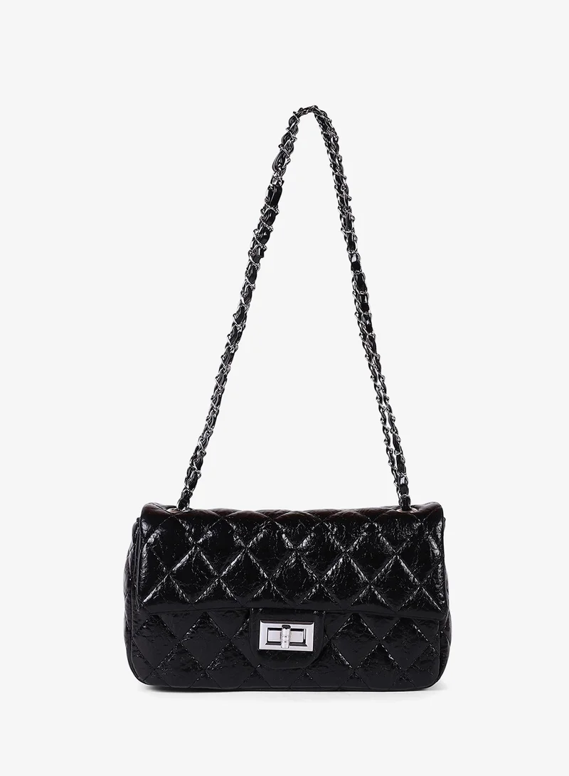 Haute Sauce  Quilted Flap Shoulder Bag for Women | Best Price UAE