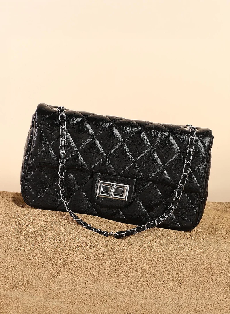 Haute Sauce Quilted Flap Shoulder Bag