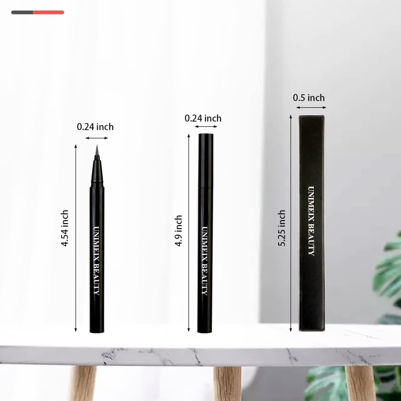 UNIMEIX Liquid Liner - Waterproof Eyeliner Pen, Precise All Day Wear, Charcoal Gray - Image 5