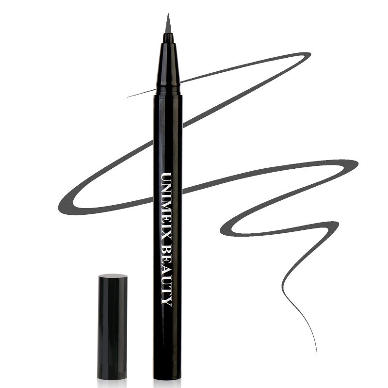 UNIMEIX Liquid Liner - Waterproof Eyeliner Pen, Precise All Day Wear, Charcoal Gray - Image 1