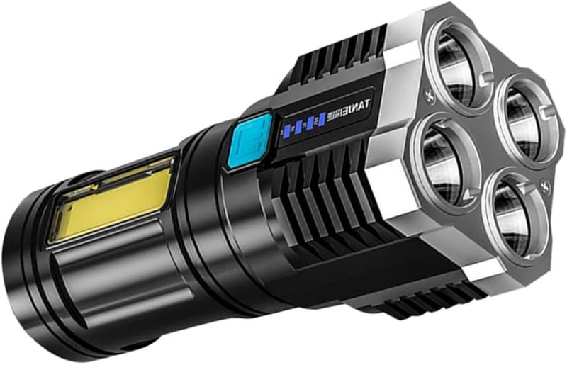 Rechargeable USB LED Flashlight 1000 Lumens For Outdoor Camping Hiking Construction - Image 2