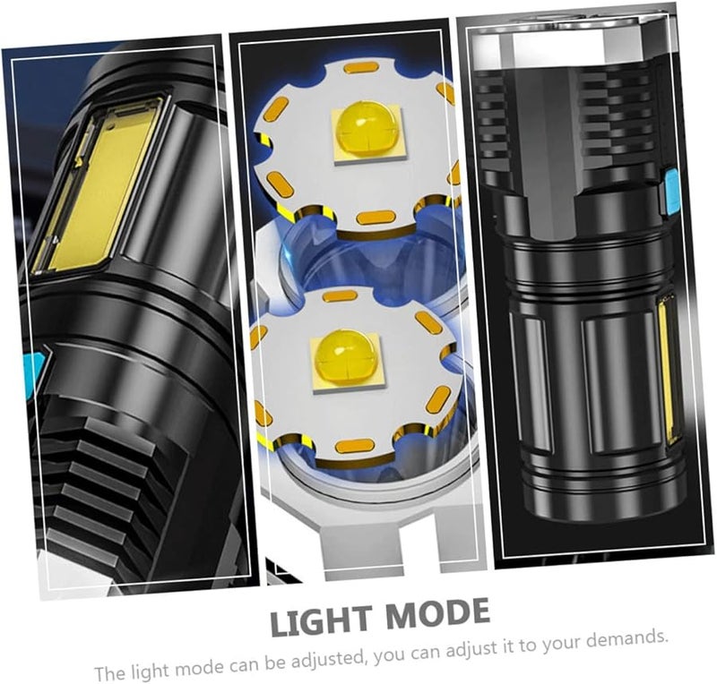 Rechargeable USB LED Flashlight 1000 Lumens For Outdoor Camping Hiking Construction - Image 5