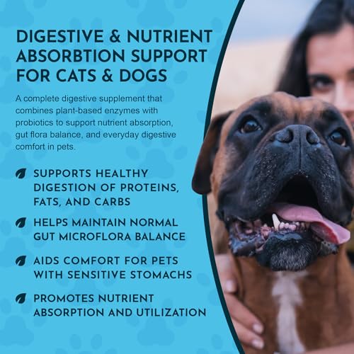 Animal Essentials Plant Enzyme & Probiotics for Dogs & Cats - Digestive Enzymes for Dogs, Probiotic Powder, Digestive Supplement, No Preservatives, Veterinarian Recommended - 3.5 Oz - Image 5