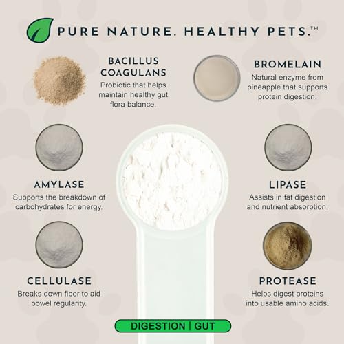 Animal Essentials Plant Enzyme & Probiotics for Dogs & Cats - Digestive Enzymes for Dogs, Probiotic Powder, Digestive Supplement, No Preservatives, Veterinarian Recommended - 3.5 Oz - Image 3